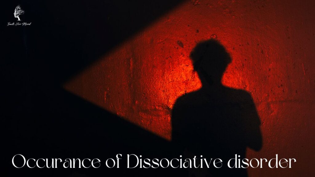 Occurance of dissociative disorders